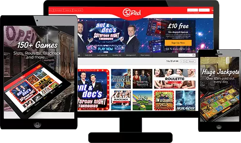 Online casino games on multiple devices.