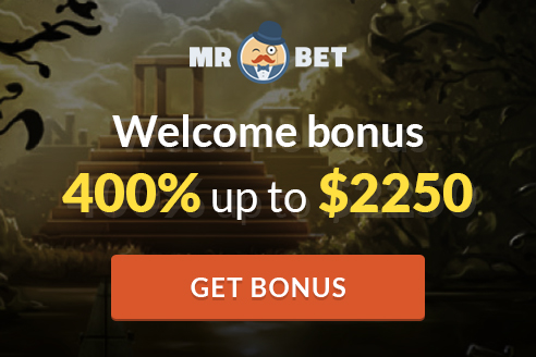 Mr Bet welcome bonus offer with button
