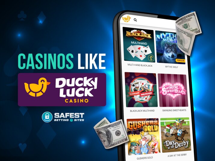 Casinos like Ducky Luck Casino advertisement.