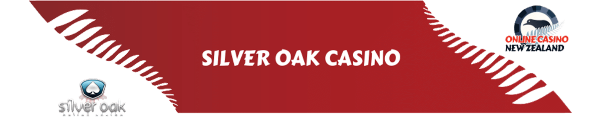Silver Oak Casino banner with logos.