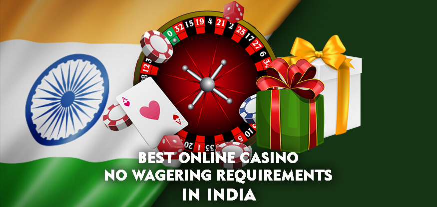 Indian flag with casino elements and gift.