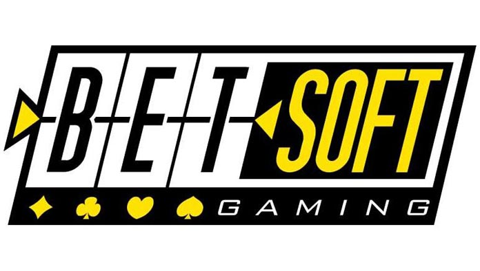 Betsoft Gaming logo with card suit symbols.