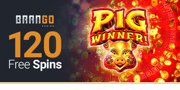 Brango Casino: 120 Free Spins Promotion.