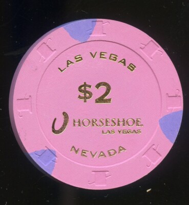 Pink $2 Las Vegas casino chip.