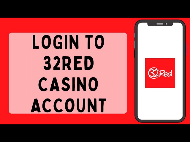 Login to 32Red Casino account screen.